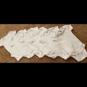 6 Short Sleeve Onesies
